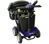 eDrive Remote Auto Folding Electric Mobility Scooter Lithium Aluminium Lightweight Blue used