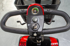Pride Go-Go Elite Traveller LX Used Mobility Scooter Boot Transportable Lightweight Travel Red