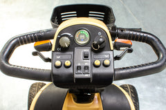 Pride Colt Sport Used Electric Mobility Scooter 8mph Transportable Suspension Road Pavement Beige Sparkle