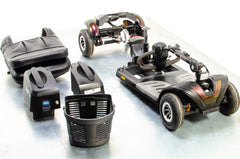 TGA Zest Plus Used Mobility Scooter Small Transportable Travel Pneumatic Tyres Deep Purple