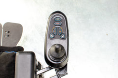 Quickie Salsa M2 6mph Used Electric Wheelchair Powerchair Sunrise Medical Outdoor MWD Blue