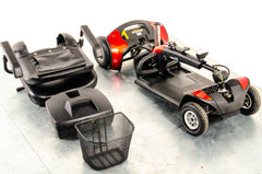 Pride Go-Go Elite Traveller Used Mobility Scooter Boot Lightweight Travel Transportable Red 13222