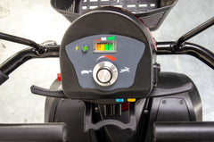 Excel Roadster DX8 Used Mobility Scooter 8mph Road Midsize Red Pneumatic Tyres Van Os Pavement