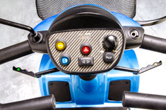 Rascal Vantage X Used Electric Mobility Scooter 6mph Compact Road Legal Baby Blue