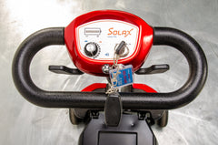 Monarch Smarti Remote Auto-Folding Used Mobility Scooter Lithium Travel Lightweight Red 12097