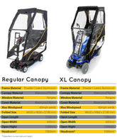 ScooterPac Canopy - Universal All-Weather Protection for Virtually All Mobility Scooters