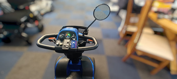 Pride Colt Deluxe 2.0 Mi Size 6mph Transportable Mobility Scooter in Blue
