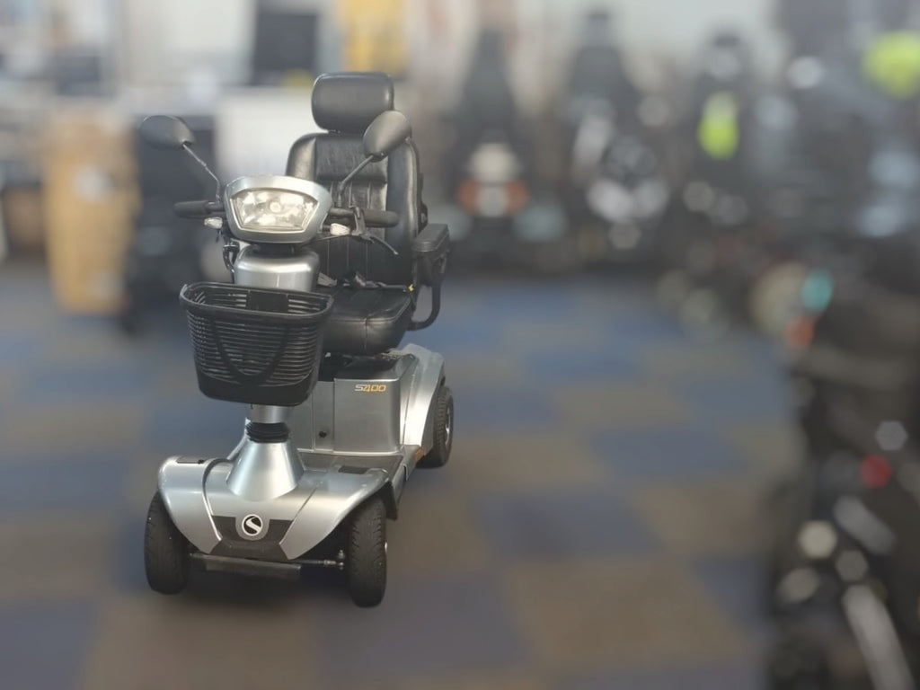Used Sterling S400 4mph Mobility Scooter – Grey, New Batteries