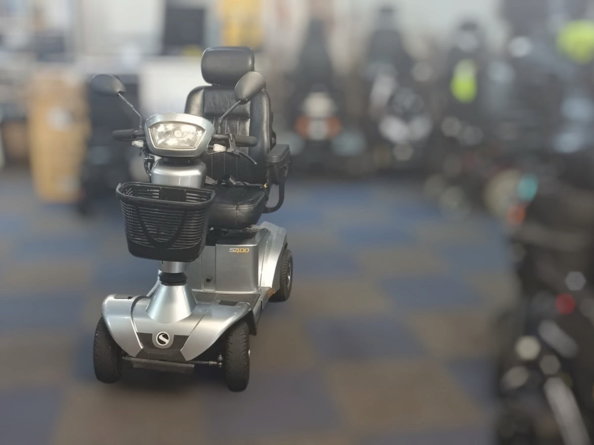Used Sterling S400 4mph Mobility Scooter – Grey, New Batteries