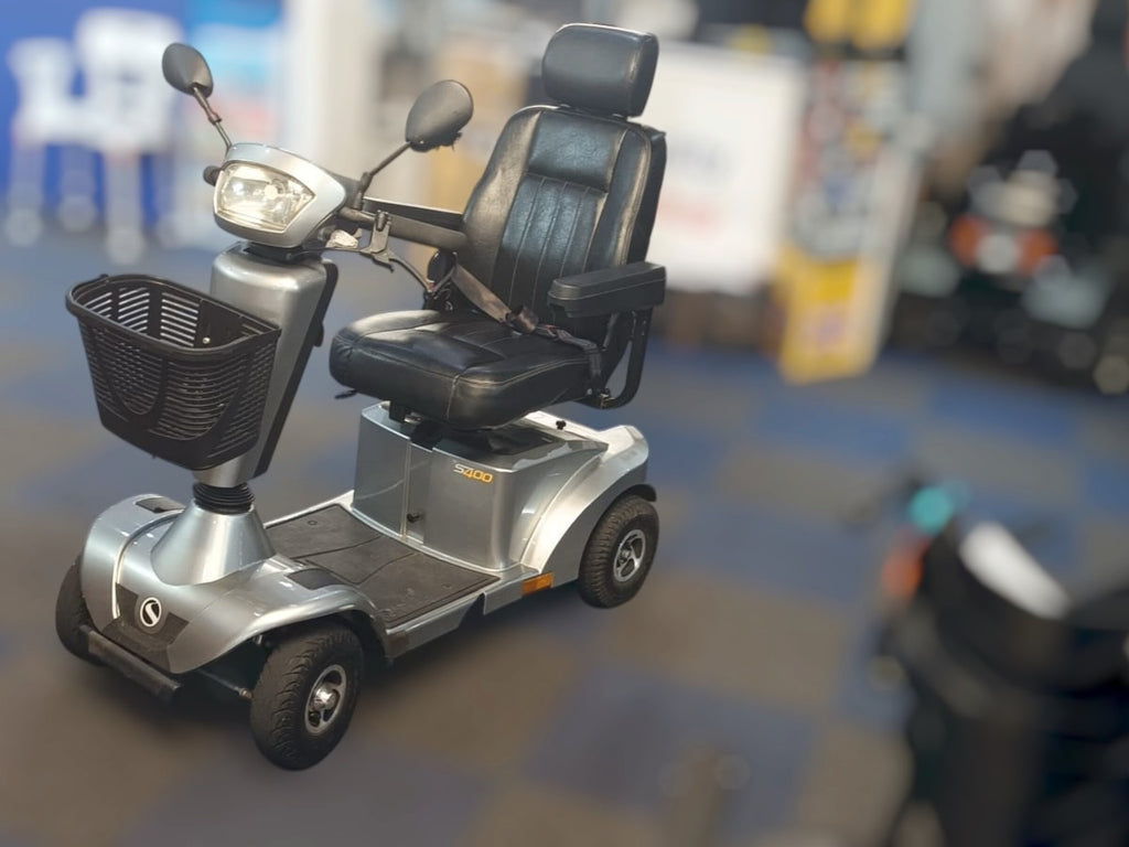 Used Sterling S400 4mph Mobility Scooter – Grey, New Batteries