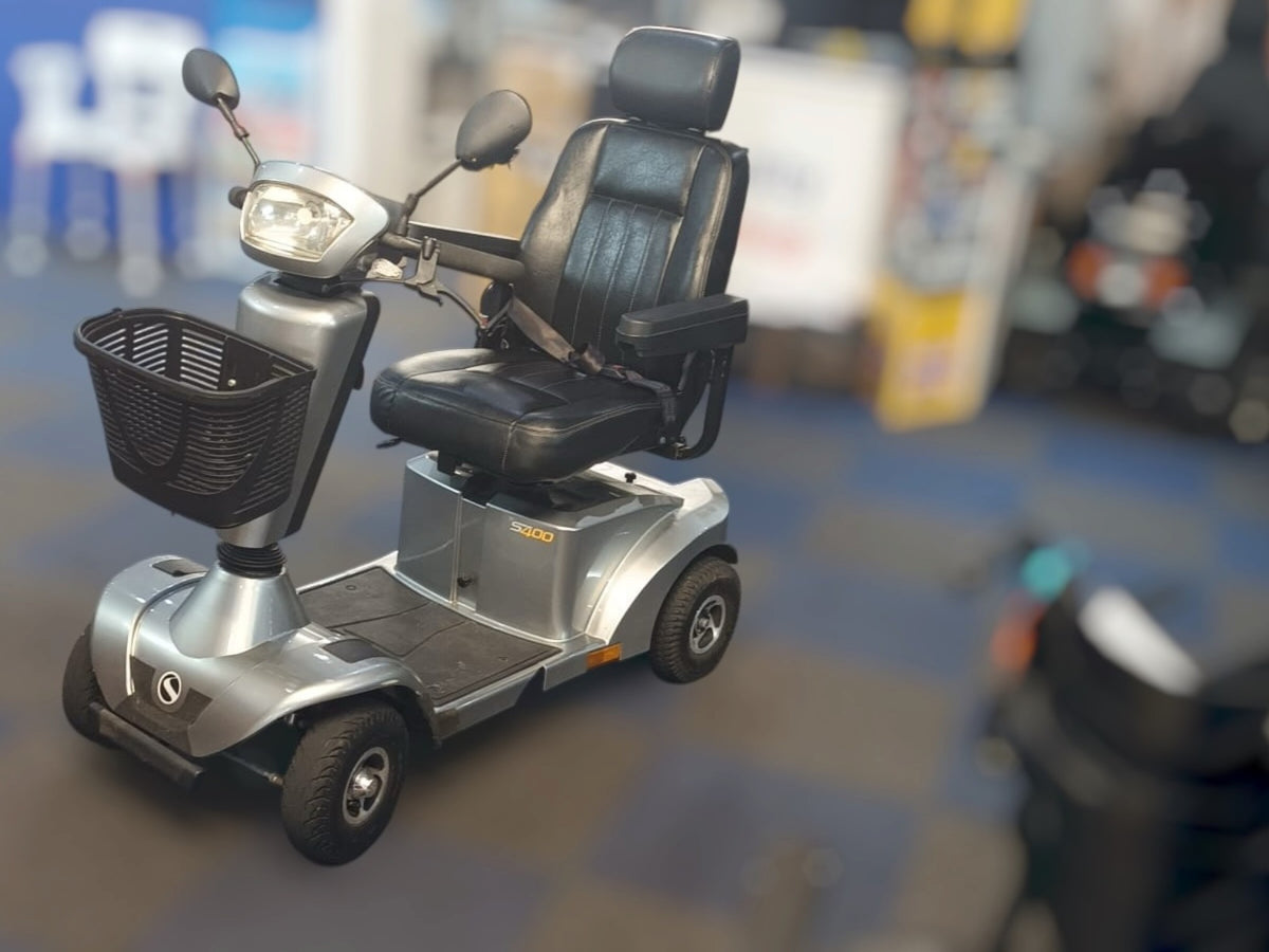 Used Sterling S400 4mph Mobility Scooter – Grey, New Batteries