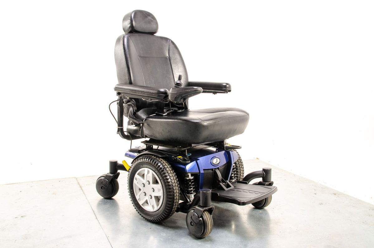 Pride Jazzy J600ES Used Electric Wheelchair Powerchair Indoor Outdoor Suspension Blue 13910 Main image