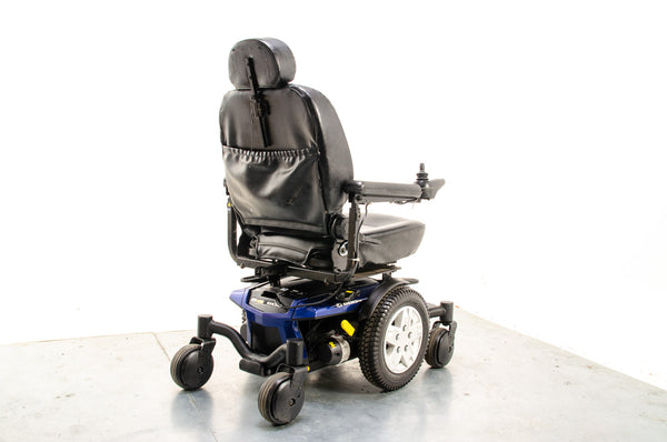 Pride Jazzy J600ES Used Electric Wheelchair Powerchair Indoor Outdoor Suspension Blue 13910