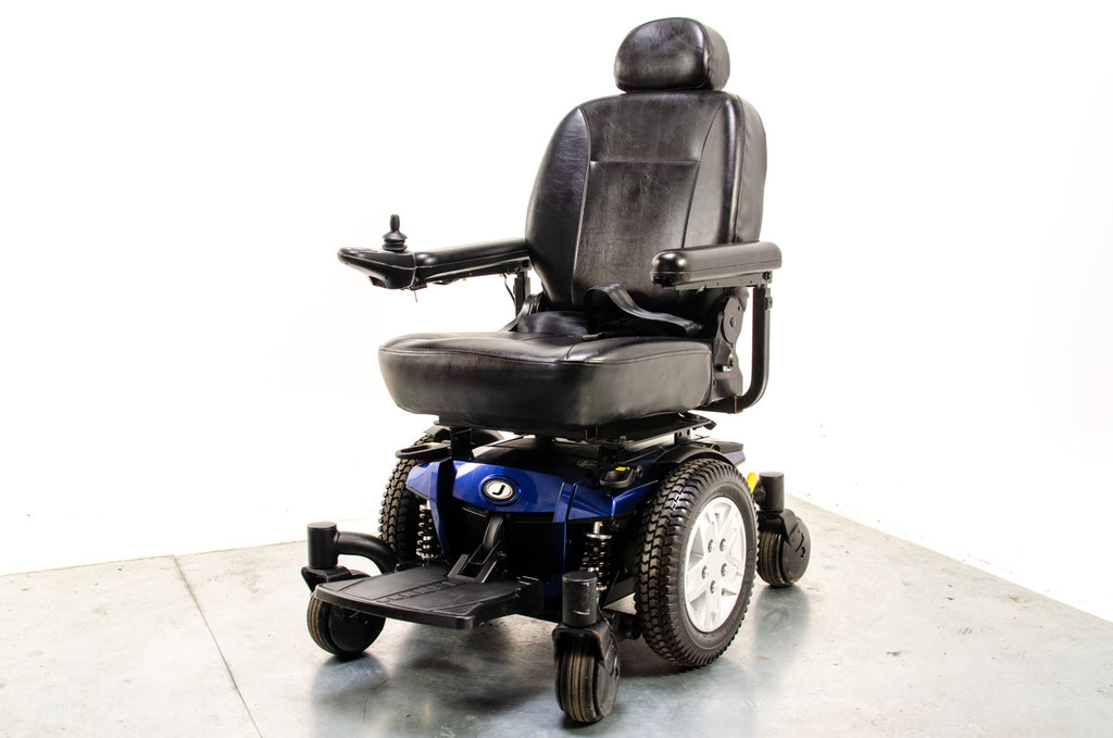 Pride Jazzy J600ES Used Electric Wheelchair Powerchair Indoor Outdoor Suspension Blue 13910