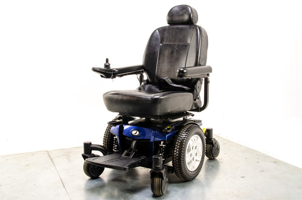 Pride Jazzy J600ES Used Electric Wheelchair Powerchair Indoor Outdoor Suspension Blue 13910
