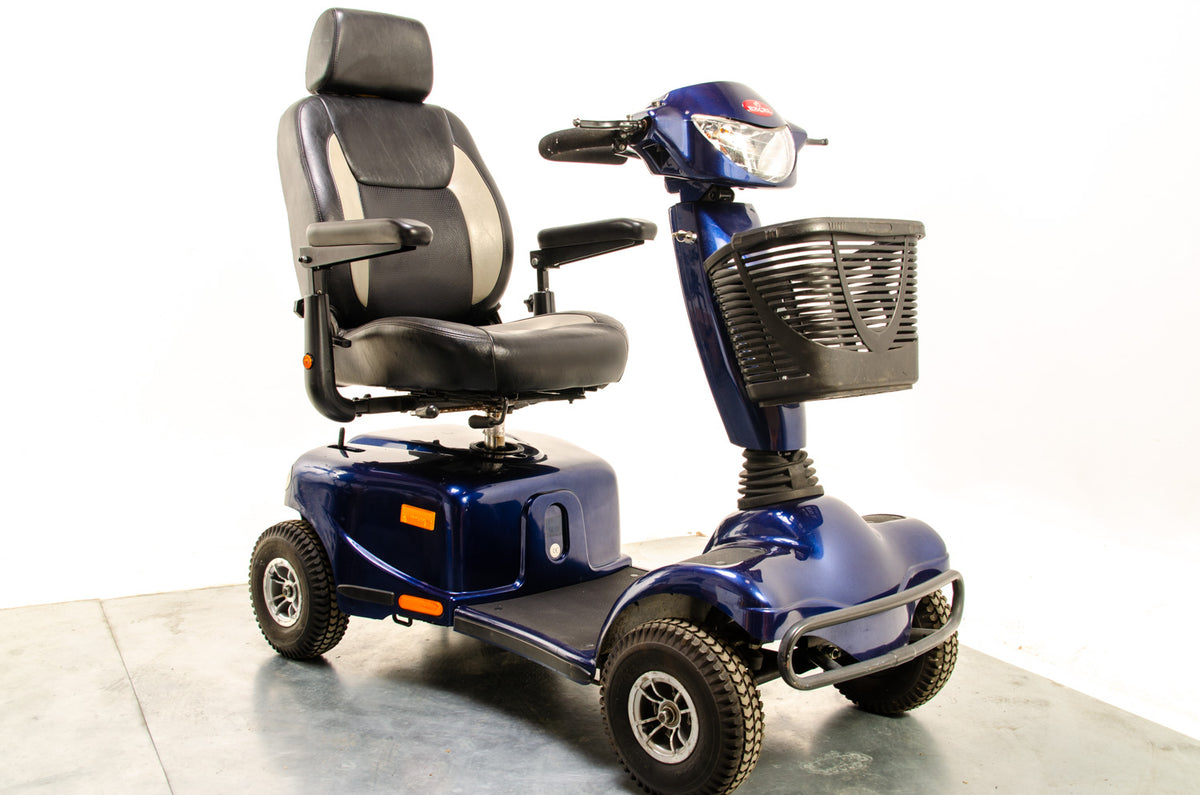 2012 Van Os Excite 4 8mph Large Size Mobility Scooter In Blue Main image