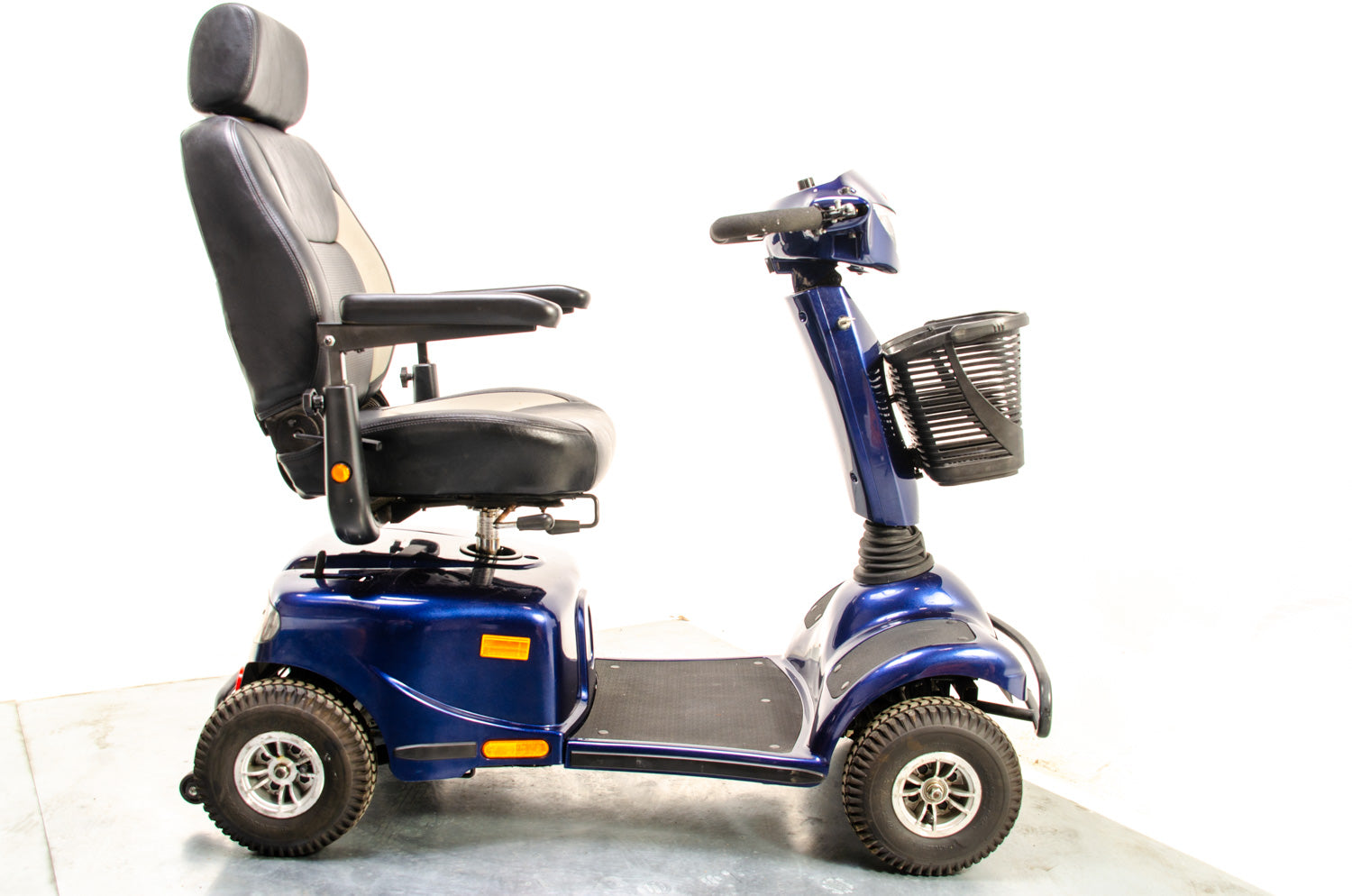2012 Van Os Excite 4 8mph Large Size Mobility Scooter In Blue Secondary image