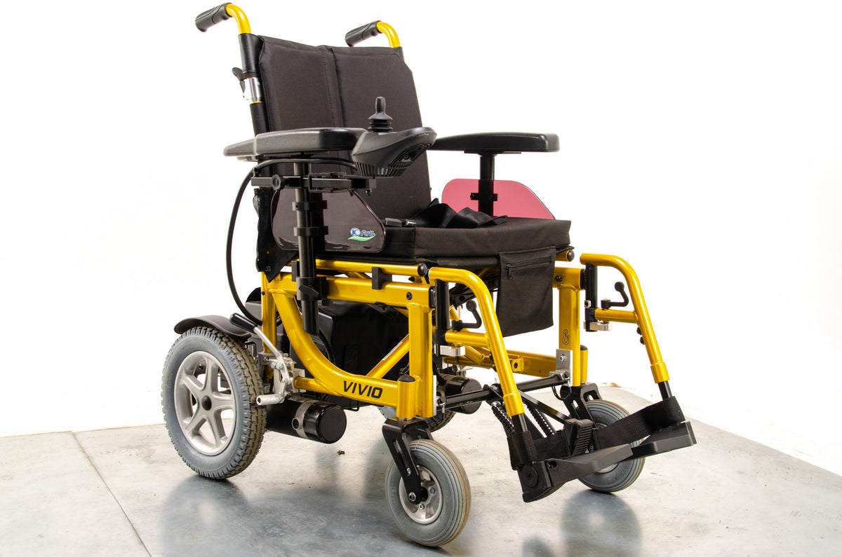 Kymco Vivio Electric Wheelchair Powerchair Used Transportable Folding Lightweight Yellow Main image