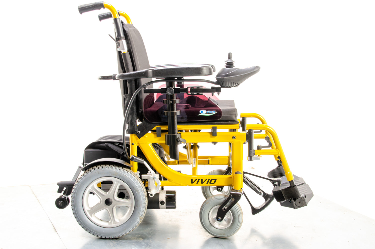 Kymco Vivio Electric Wheelchair Powerchair Used Transportable Folding Lightweight Yellow