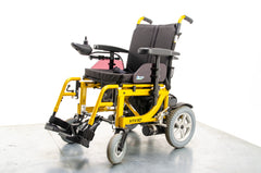 Kymco Vivio Electric Wheelchair Powerchair Used Transportable Folding Lightweight Yellow