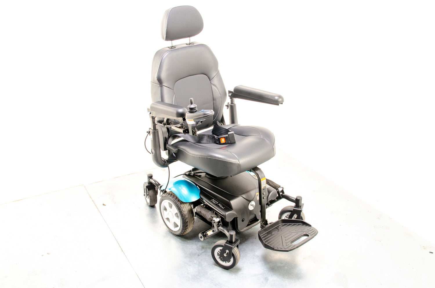 Rascal P327 mini Powerchair Electric Mobility Wheelchair Teal 4mph MWD indoor 03671