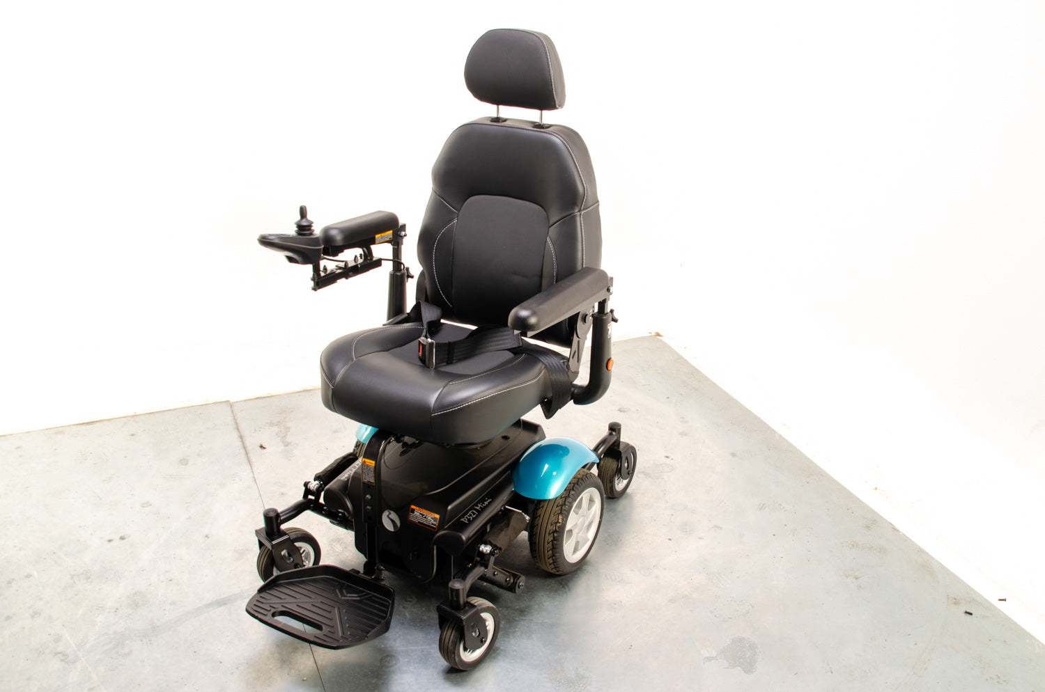 Rascal P327 mini Powerchair Electric Mobility Wheelchair Teal 4mph MWD indoor 03671