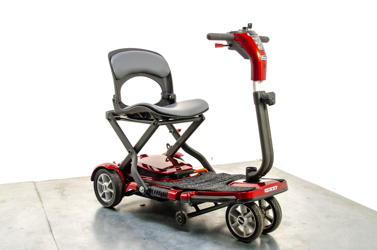 Pride Quest Lightweight Lithium Folding Travel Used Mobility Scooter Small Transportable Car 13855 Main image