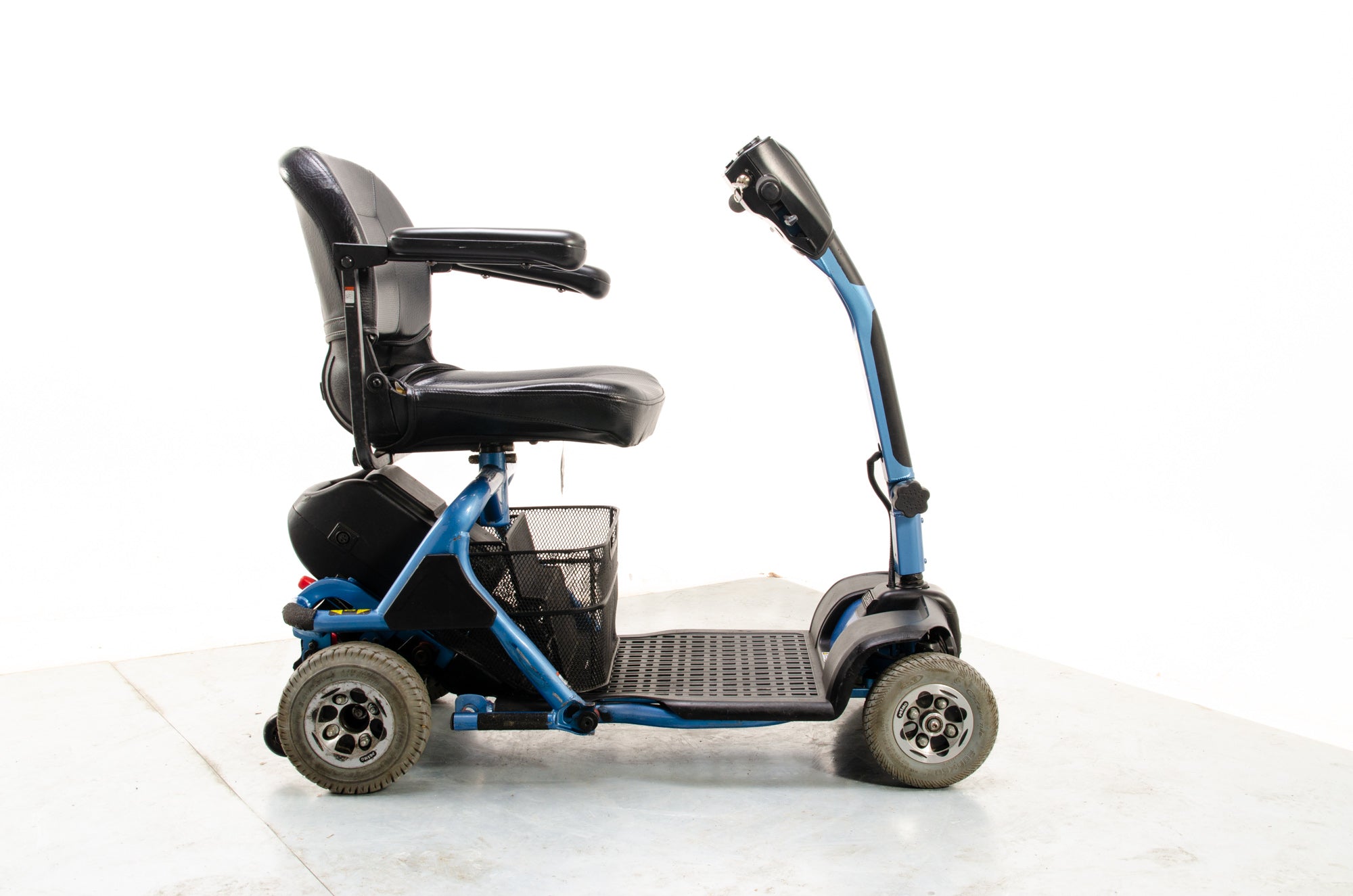 Rascal Liteway 4 Used Mobility Scooter Lightweight Compact Electric Folding Transportable Boot Blue