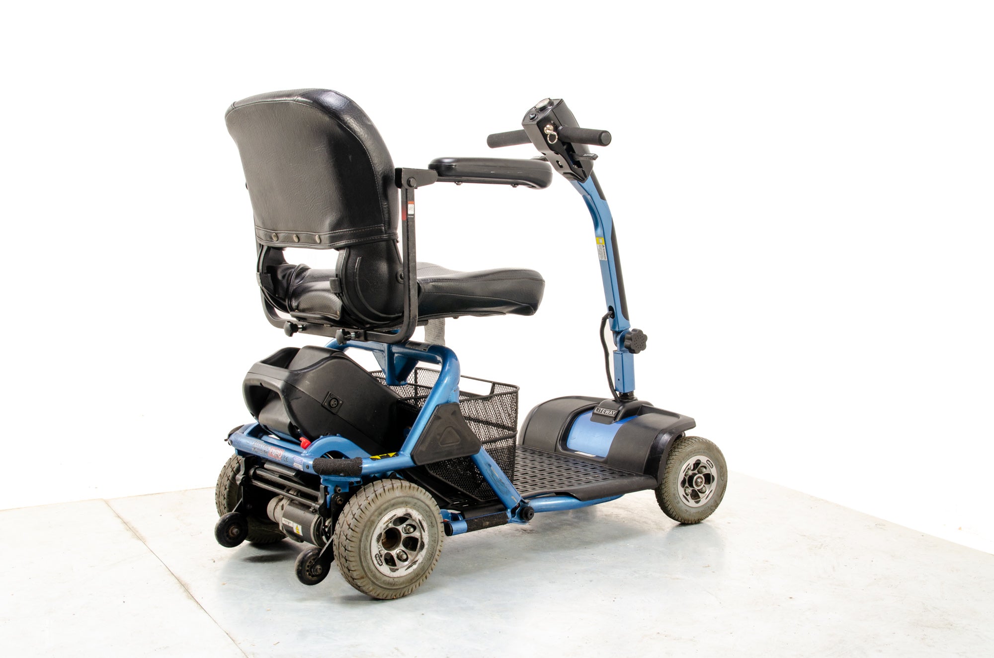 Rascal Liteway 4 Used Mobility Scooter Lightweight Compact Electric Folding Transportable Boot Blue