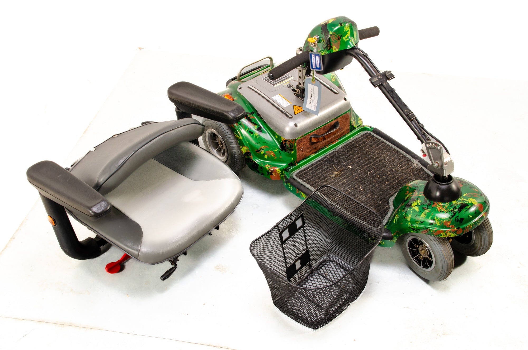 Shoprider Whisper 4mph Transportable Red & Green Custom Paint Secondary image