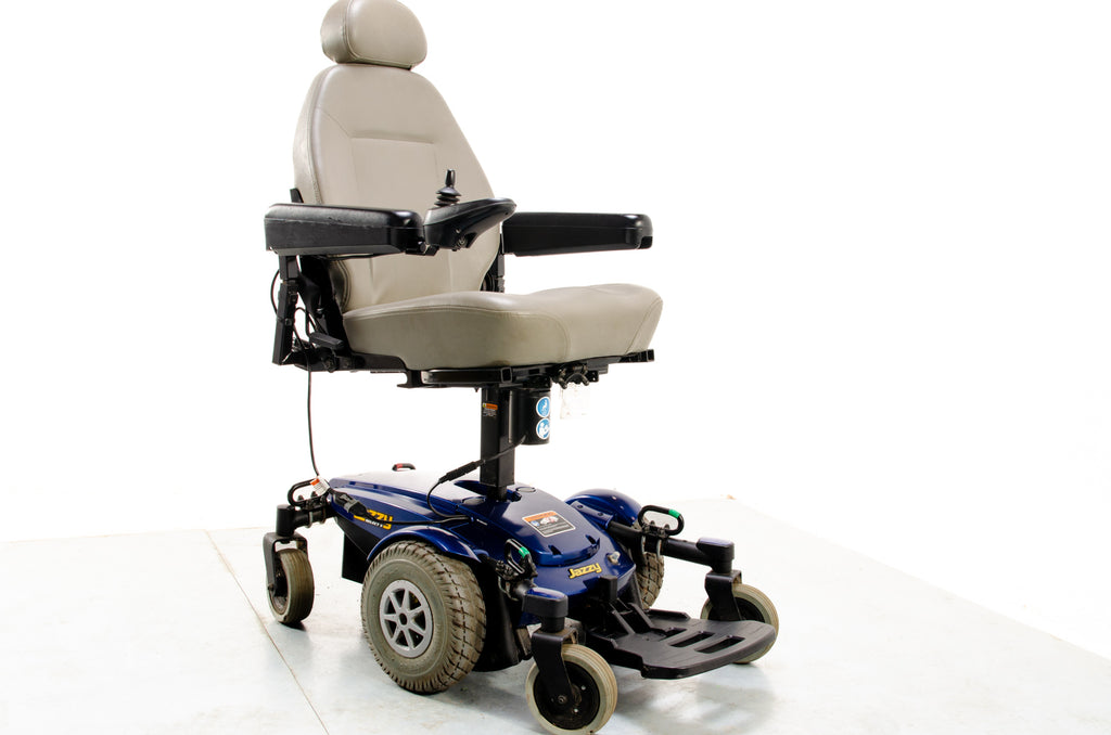 Pride Jazzy Select 6 Riser Used Electric Wheelchair Powerchair Indoor Outdoor MWD Blue