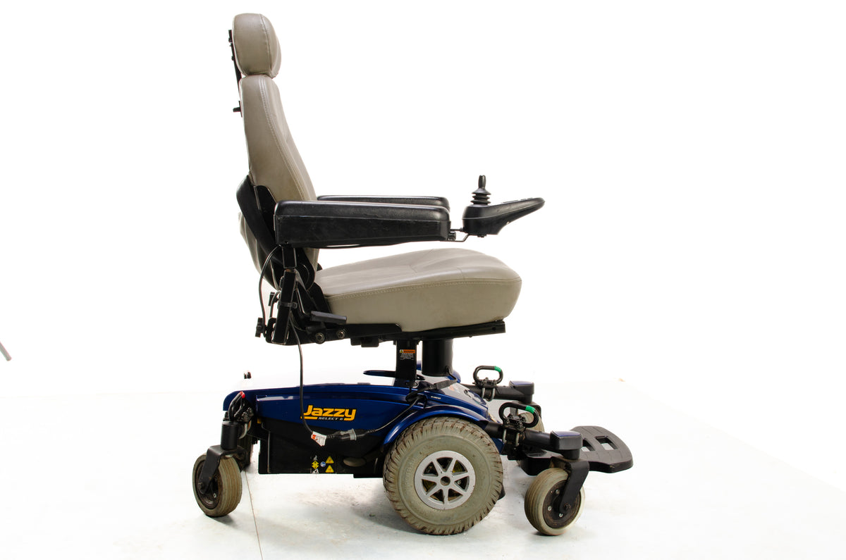 Pride Jazzy Select 6 Riser Used Electric Wheelchair Powerchair Indoor Outdoor MWD Blue