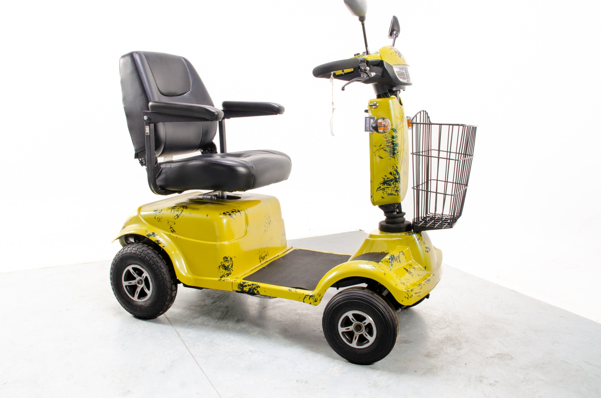 Rascal Frontier Used Electric Mobility Scooter 8mph All-Terrain Suspension Off-Road Midsize Custom Yellow Secondary image