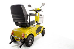 Rascal Frontier Used Electric Mobility Scooter 8mph All-Terrain Suspension Off-Road Midsize Custom Yellow