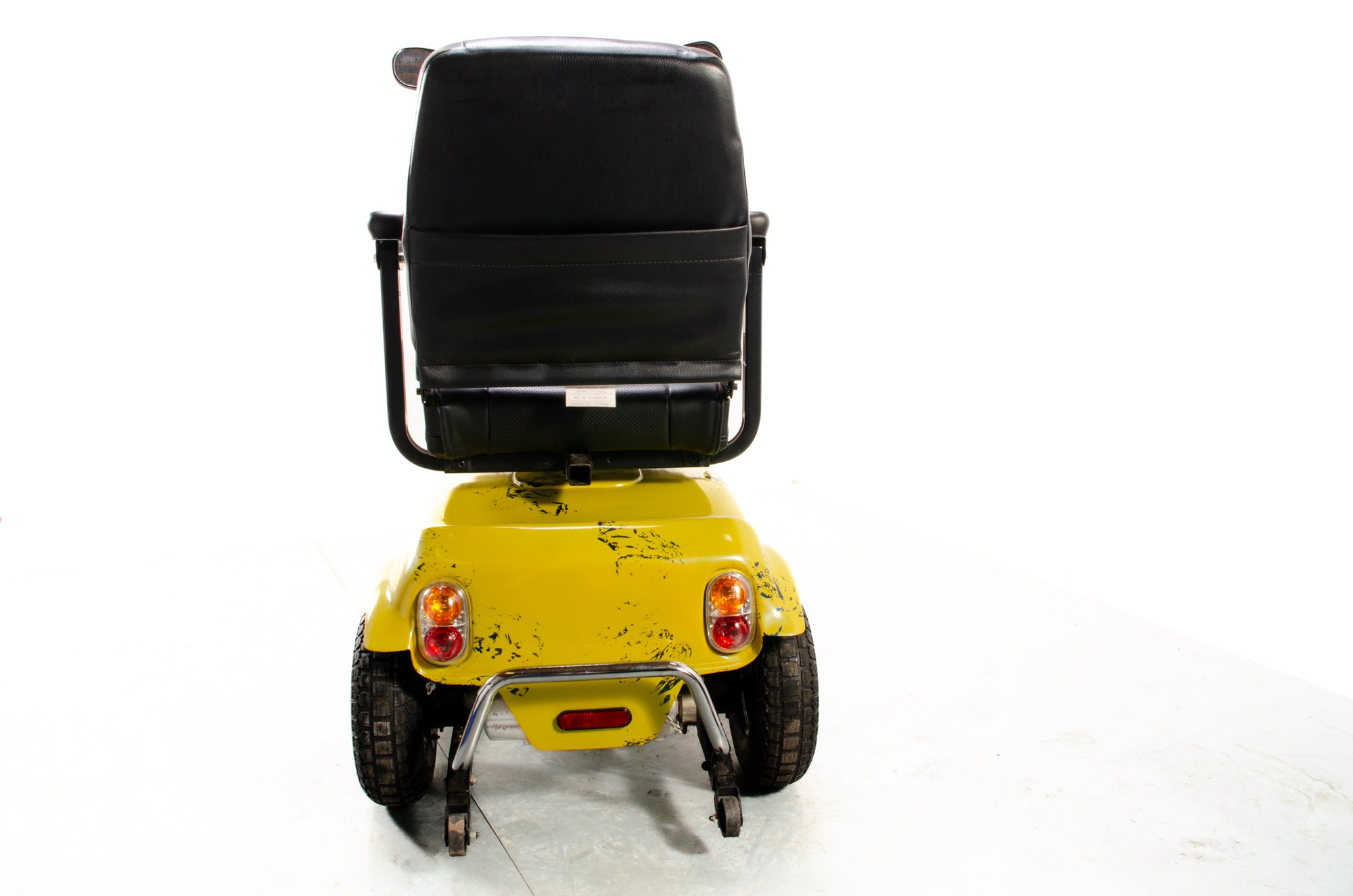 Rascal Frontier Used Electric Mobility Scooter 8mph All-Terrain Suspension Off-Road Midsize Custom Yellow