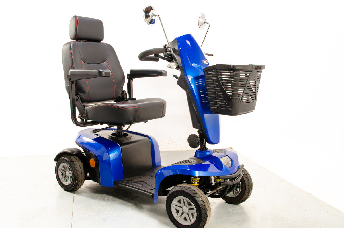 Kymco Komfy 4 Used Mobility Scooter Pavement Suspension Pneumatic Tyres Comfort 4mph Blue Main image