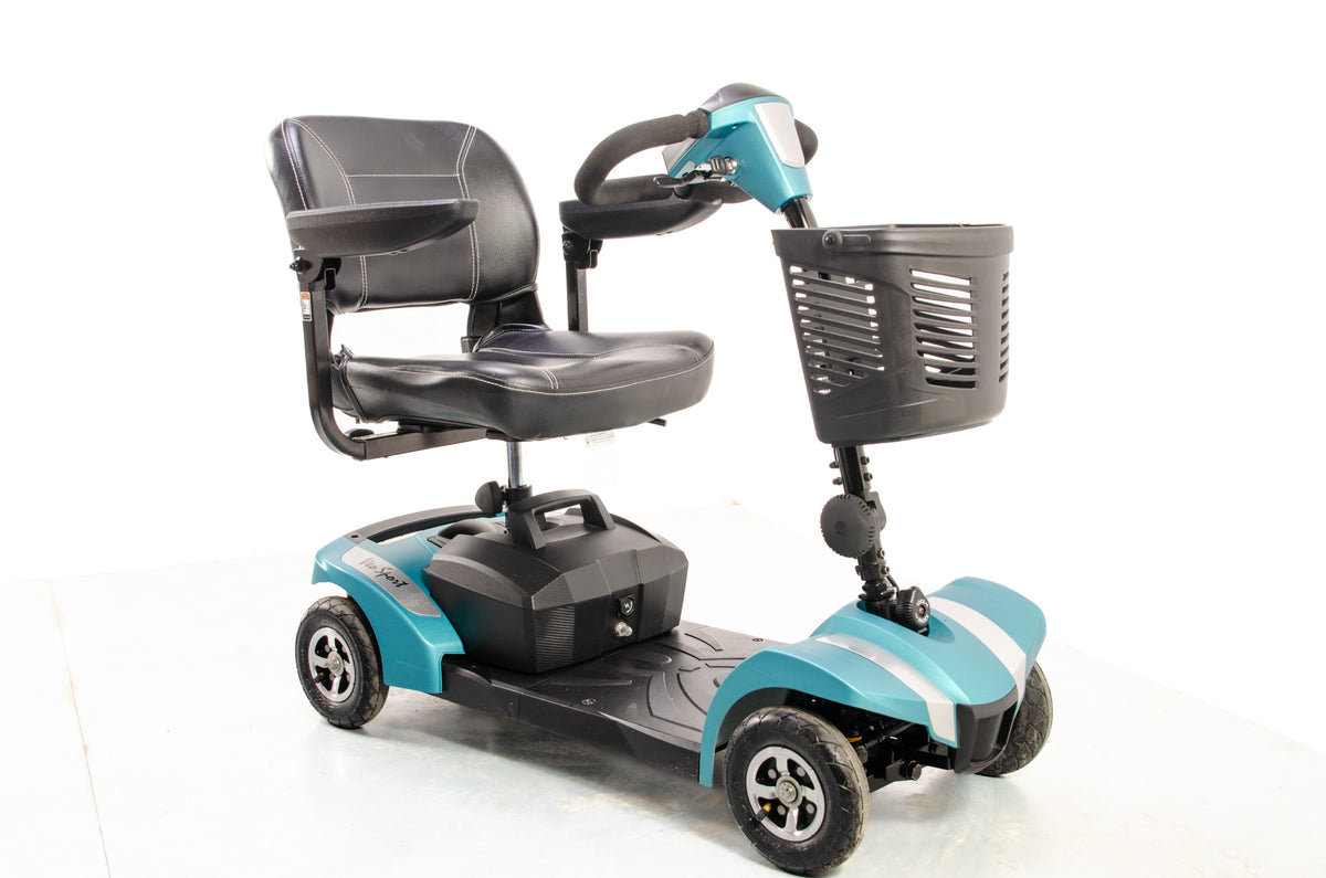 Rascal Veo Sport Used Electric Mobility Scooter Small Portable Lightweight Transportable Boot Turquoise 12067