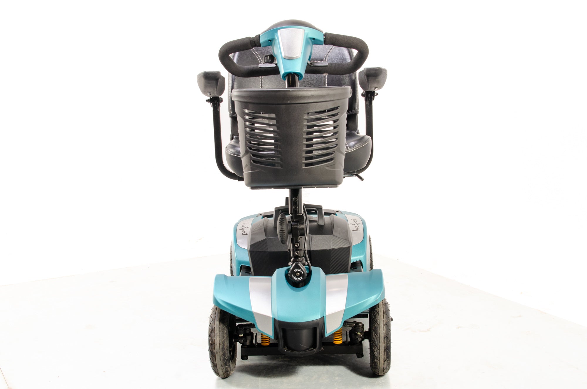 Rascal Veo Sport Used Electric Mobility Scooter Small Portable Lightweight Transportable Boot Turquoise 12067