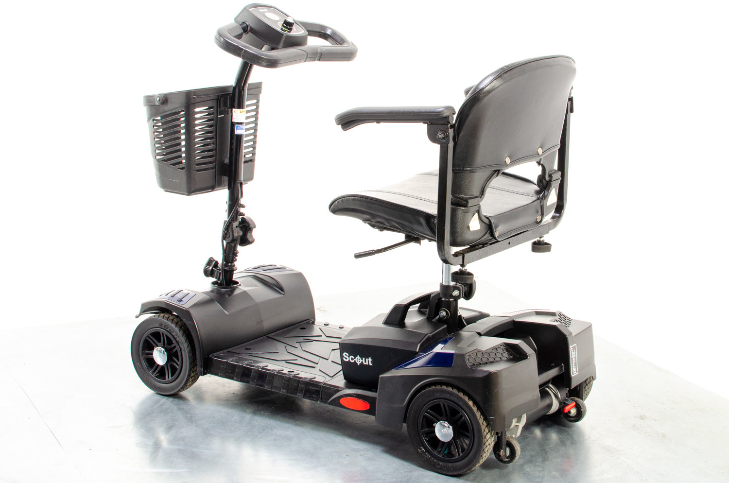 Drive Scout Blue Mobility Scooter 14Ah Small Transportable Boot Lightweight 4mph