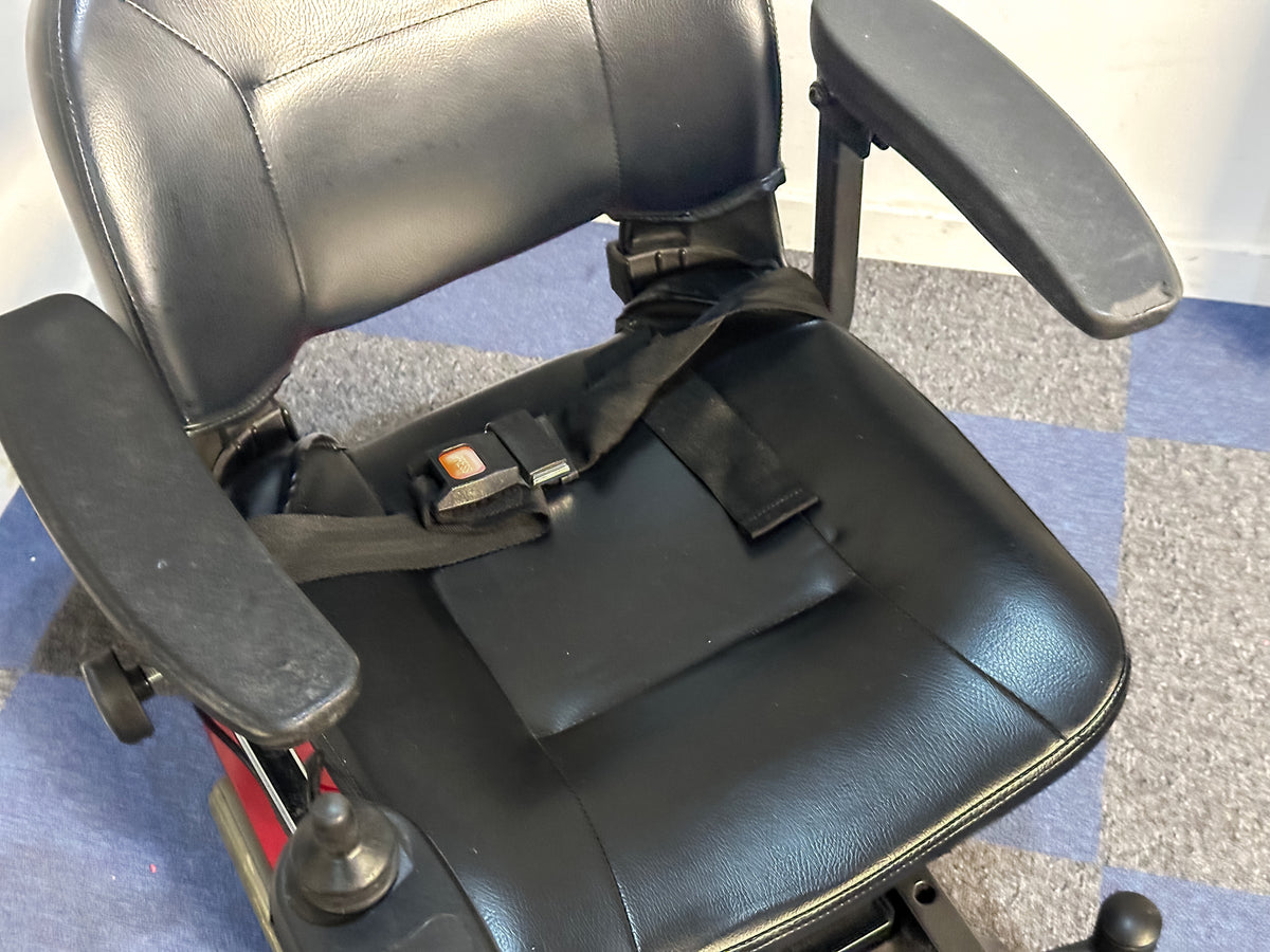 CareCo Easi Go Used Electric Wheelchair Powerchair Indoor Transportable Lightweight Red
