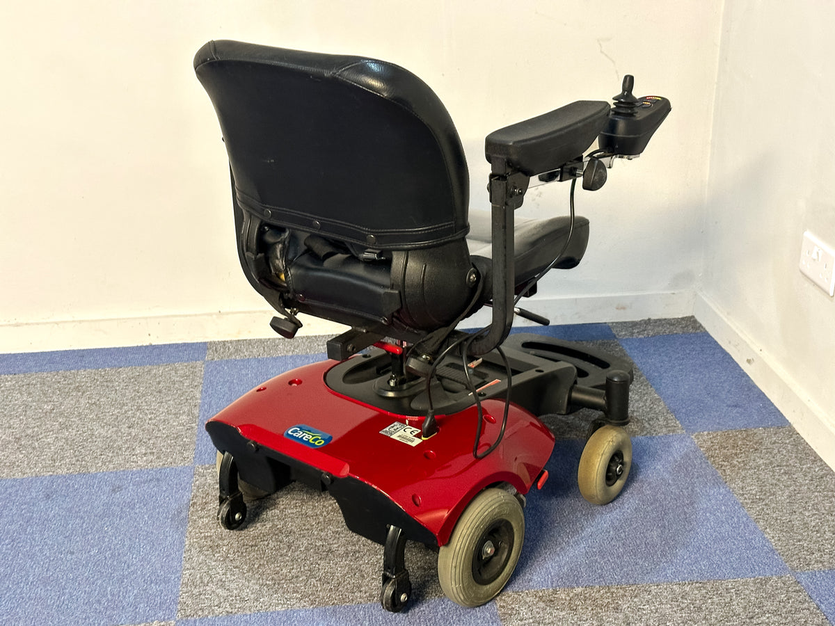 CareCo Easi Go Used Electric Wheelchair Powerchair Indoor Transportable Lightweight Red