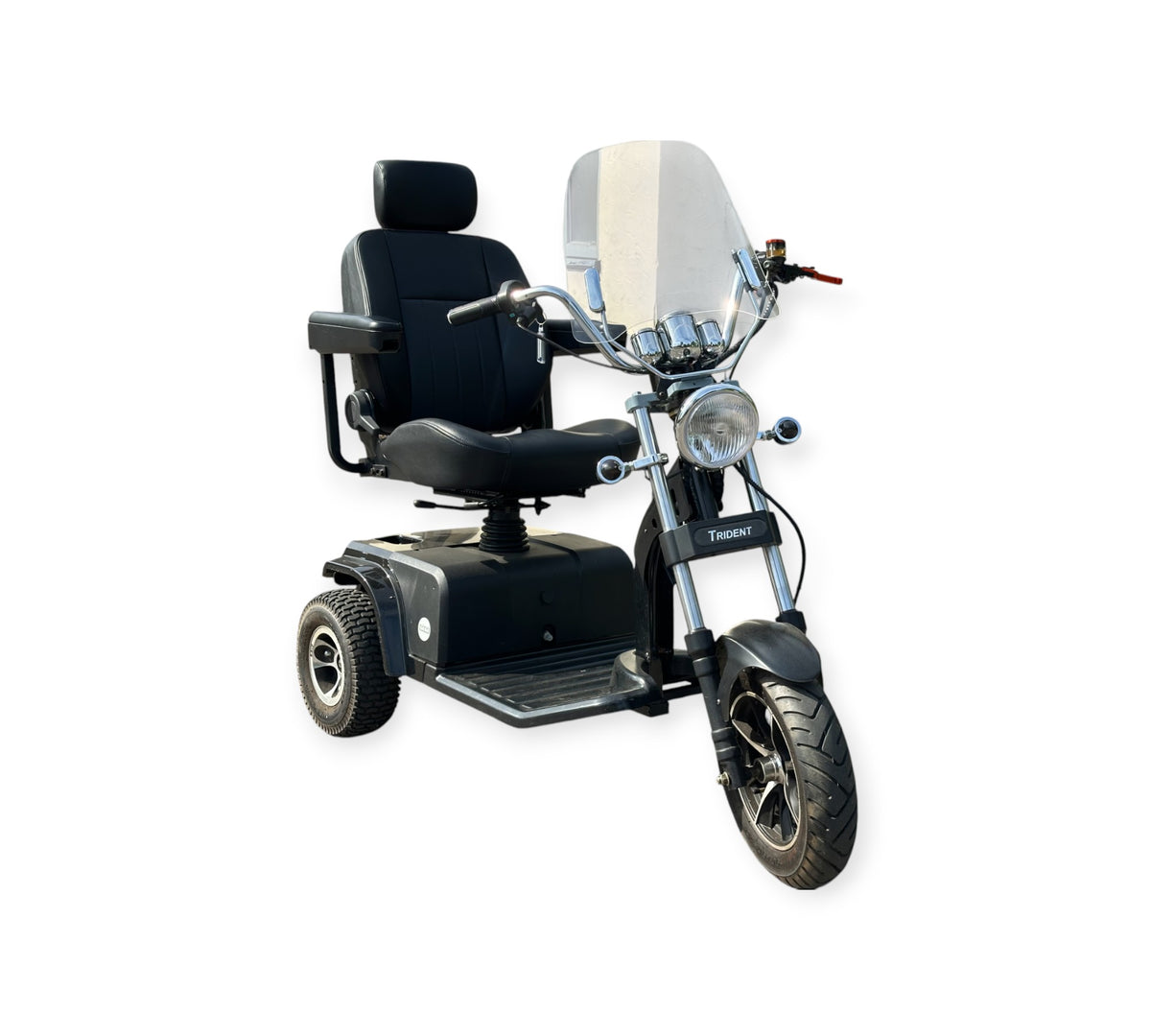 Trident 3-Wheel Road Legal Mobility Scooter – Retro Hot Rod Design, 8mph, 21-Mile Range Main image