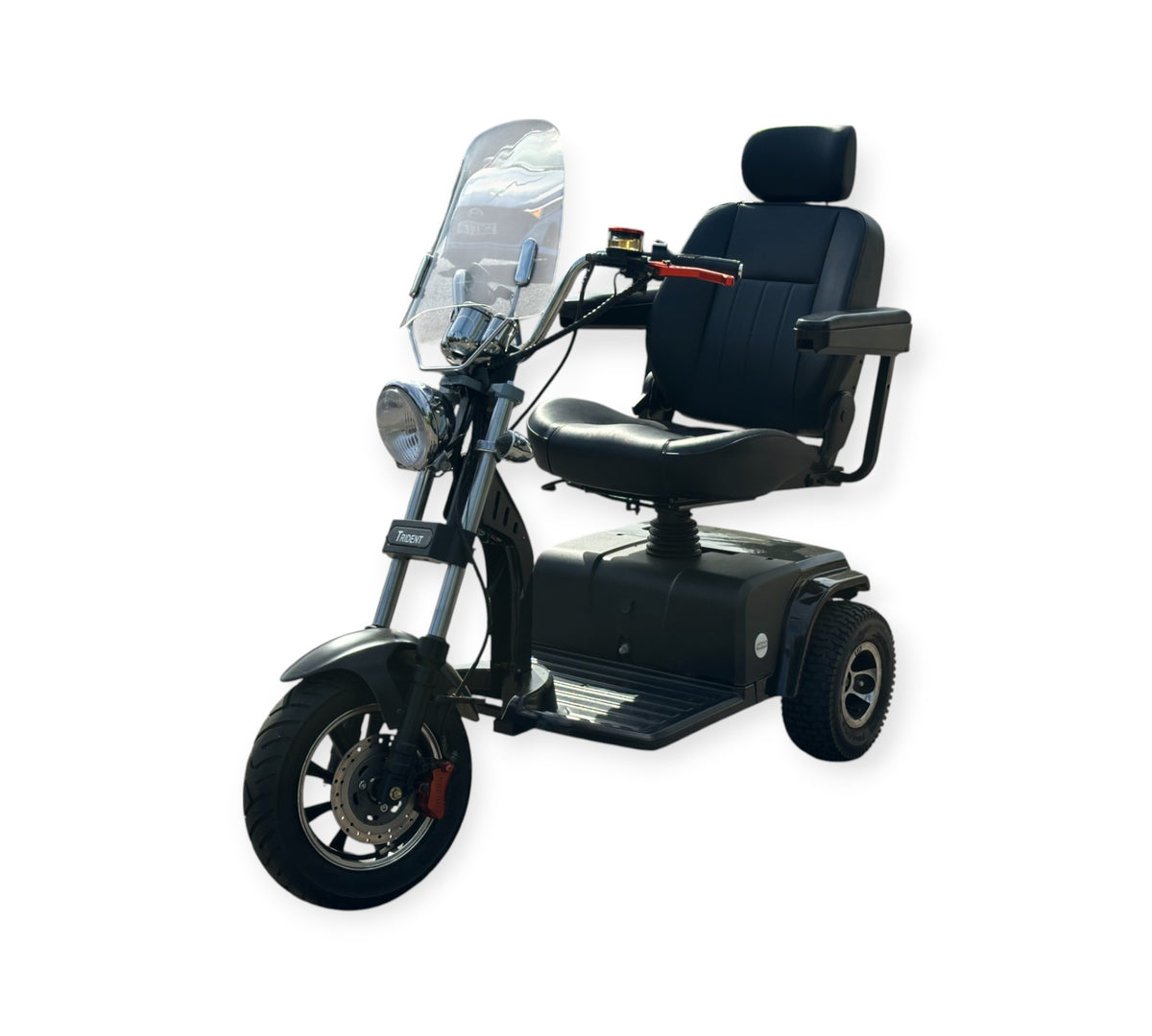 Trident 3-Wheel Road Legal Mobility Scooter – Retro Hot Rod Design, 8mph, 21-Mile Range