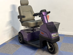 TGA Breeze Midi 3 8mph Mid Size Mobility Scooter Trike Purple