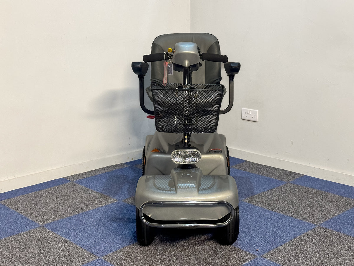 Rascal 388EM Mobility Scooter Midsize Pneumatic Comfy Pavement Silver Main image