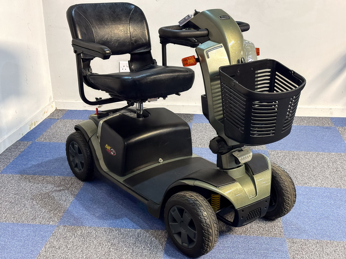 Pride Colt Deluxe 2.0 Electric Mobility Scooter Transportable Folding 6mph Road Pavement Green Main image