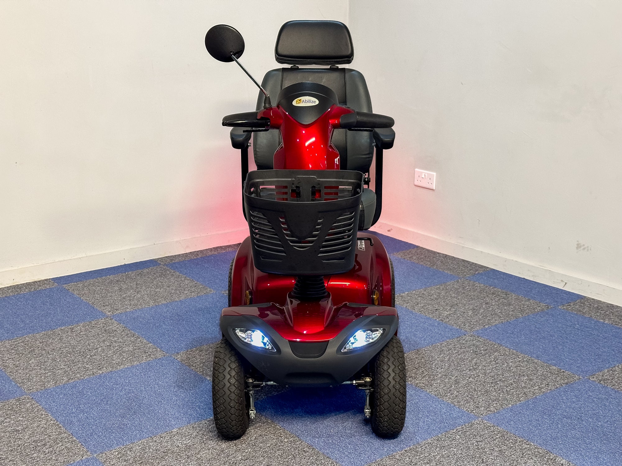 Abilize Olympian Mid Size Mobility Scooter Road Pavement Use Red ...