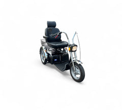 TGA Supersport 8mph Large 3 Wheel Trike Mobility Scooter in Black Chrome