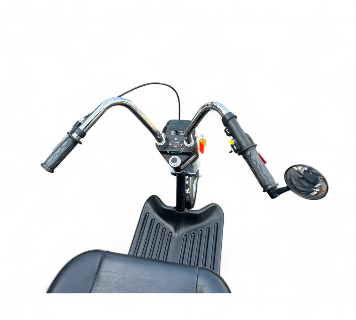 TGA Supersport 8mph Large 3 Wheel Trike Mobility Scooter in Black Chrome
