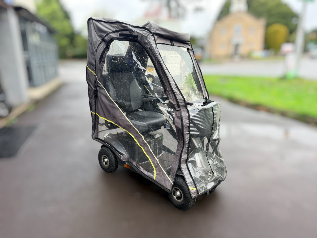 Used Sterling S425 Mobility Scooter with Scooterpac Folding Canopy – Grey